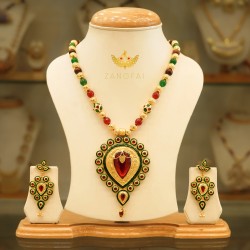 Dugdugi Set | Gold Foil Plated With Original Stone