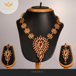 Assamese Traditional Main Set | Red Golden